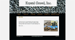 Desktop Screenshot of krystalgravel.com